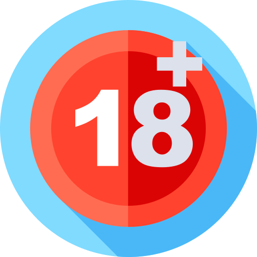 18+ sign